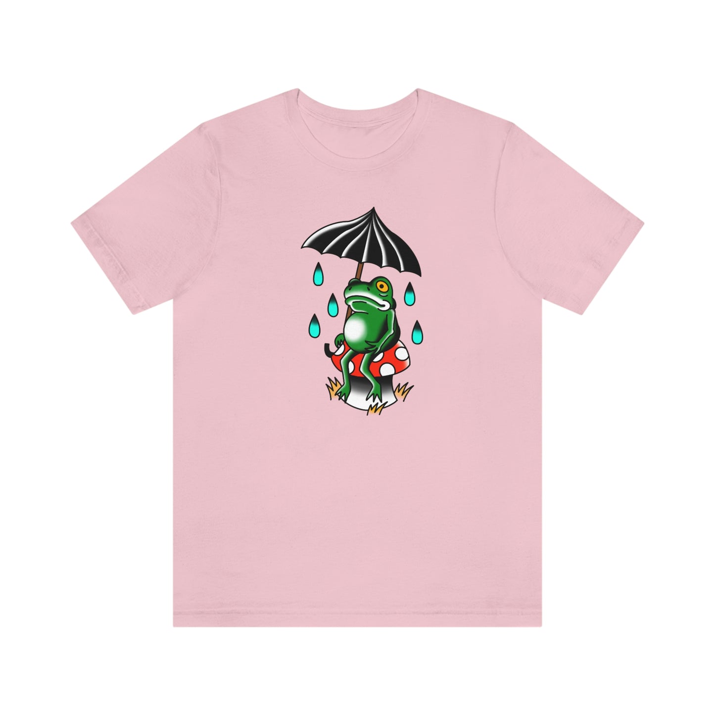 Rainy Day Frog Unisex Jersey Short Sleeve Tee