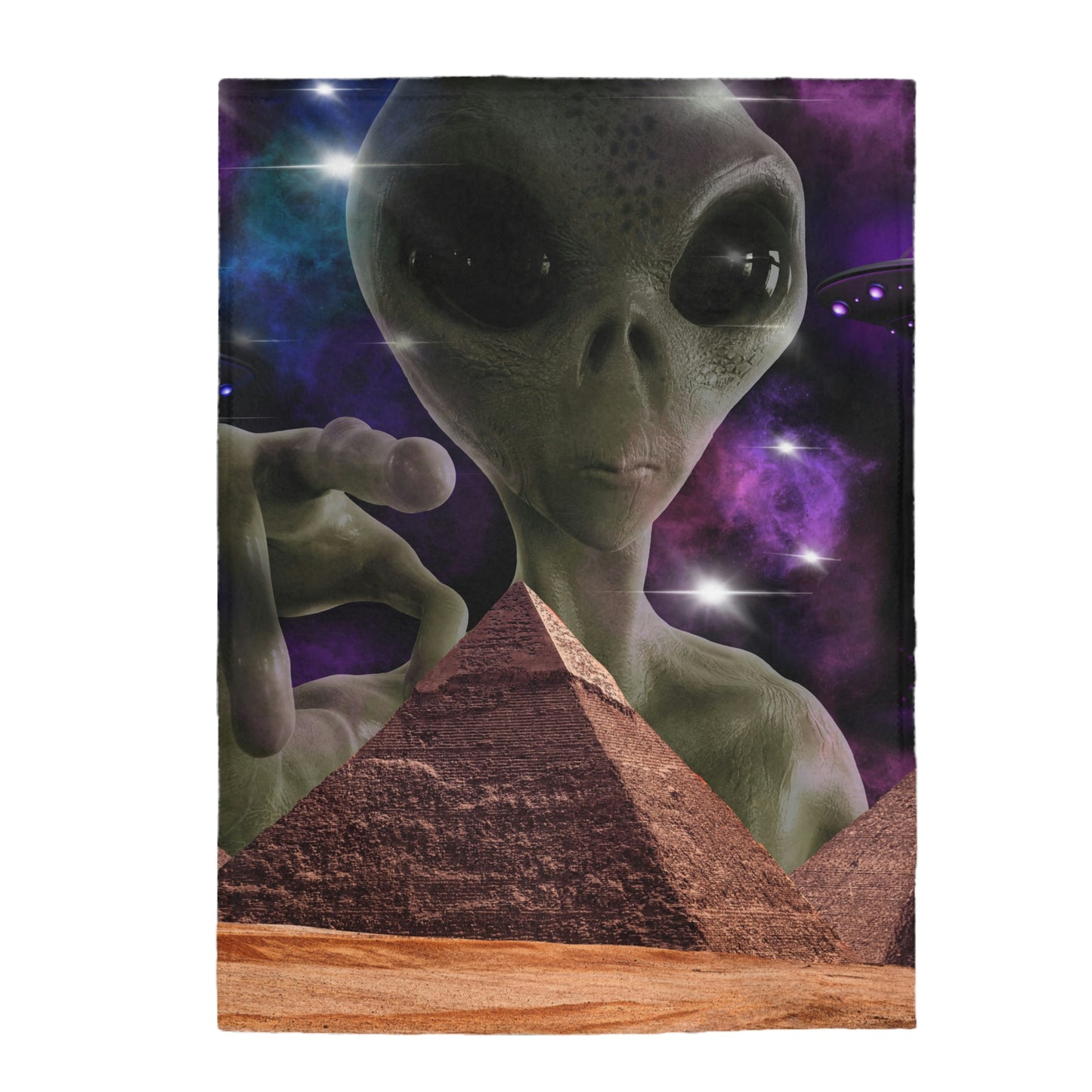 Alien Invasion Velveteen Plush Blanket