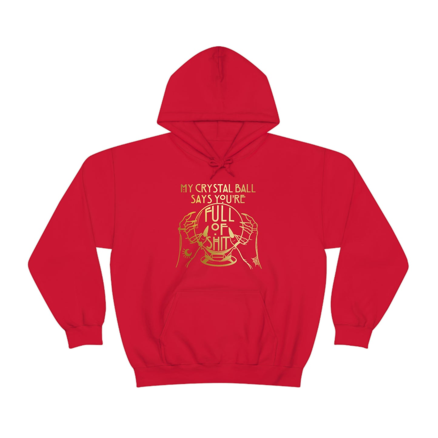 My Crystal Ball Gold Font Unisex Heavy Blend™ Hooded Sweatshirt