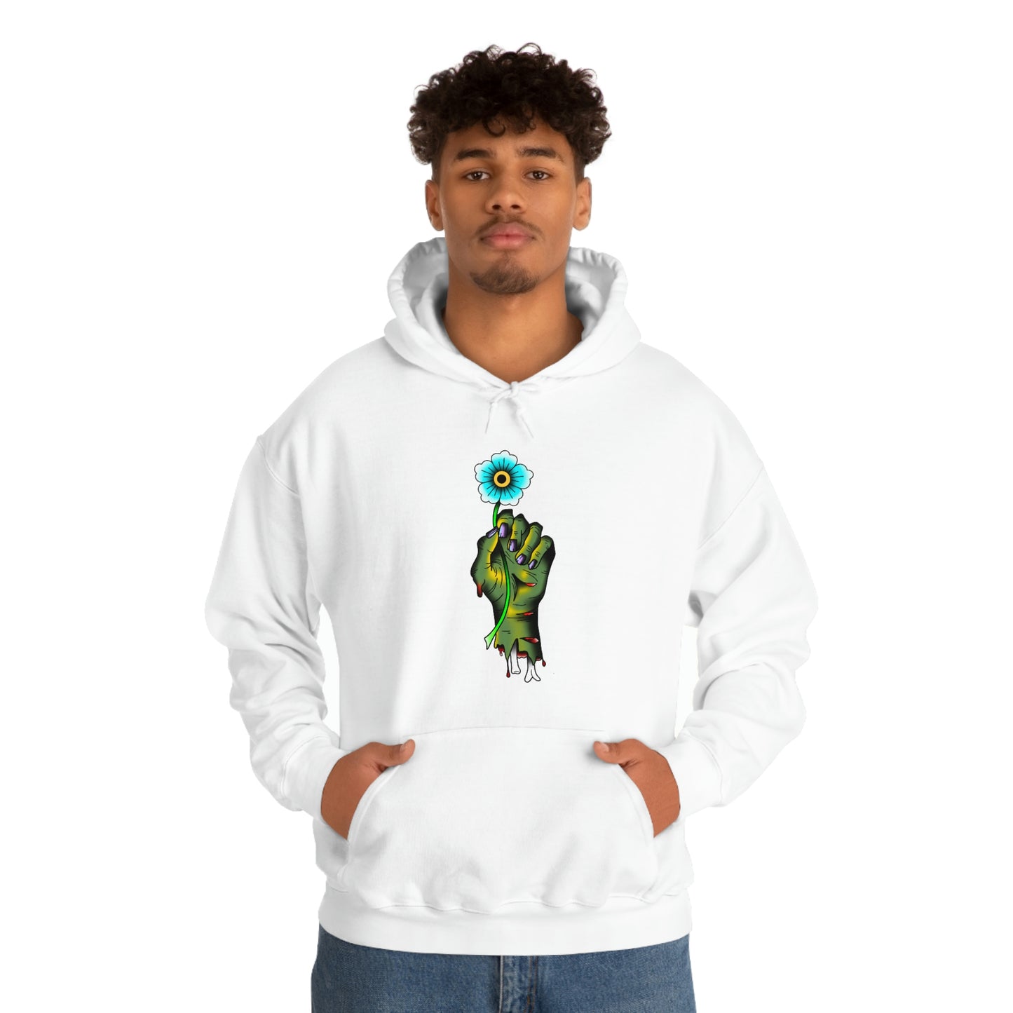 Zombie Flower Unisex Heavy Blend™ Hooded Sweatshirt