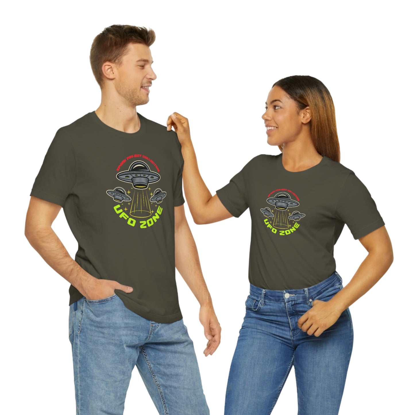 UFO Zone unisex jersey short sleeve tee