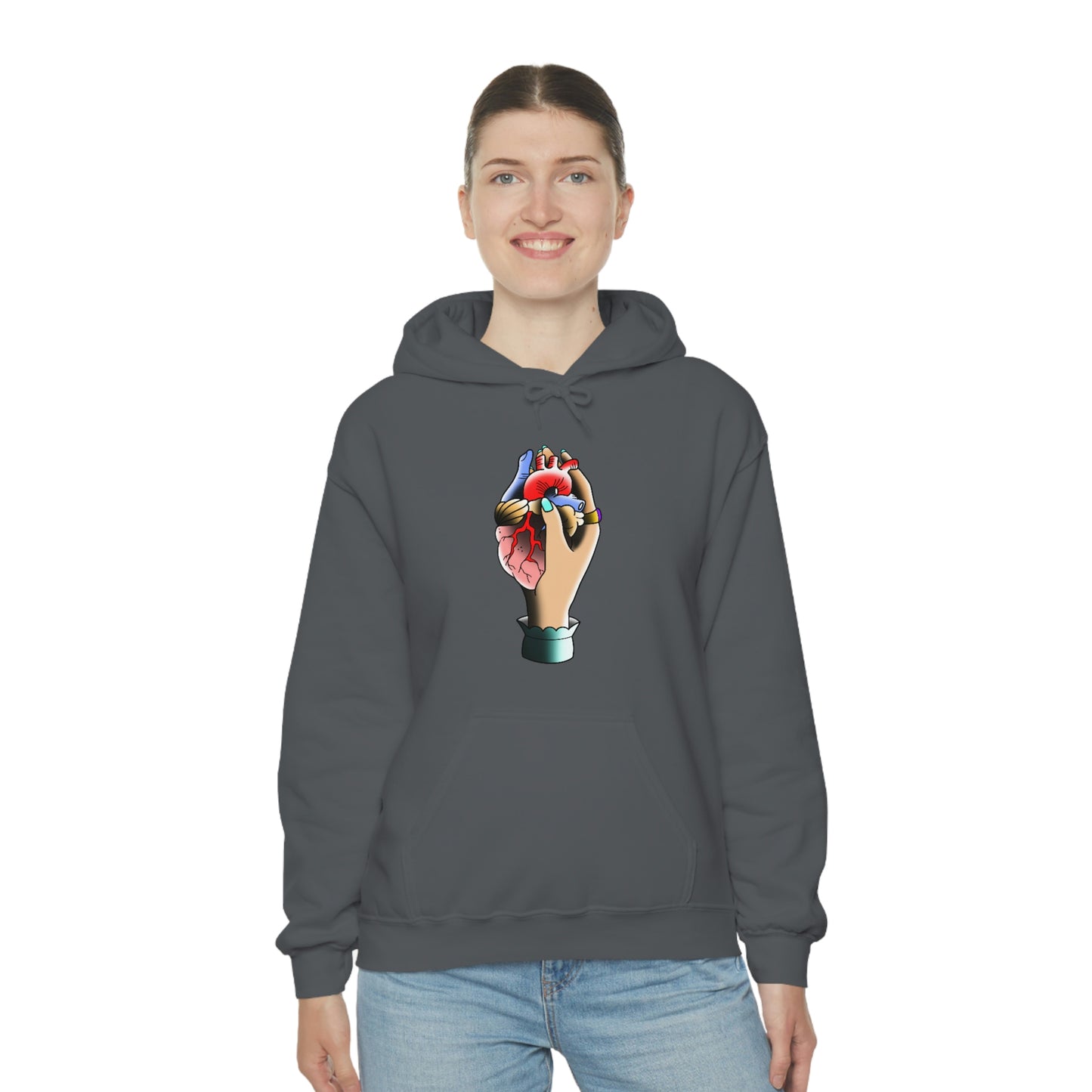 Rip My Heart Out Unisex Heavy Blend™ Hooded Sweatshirt