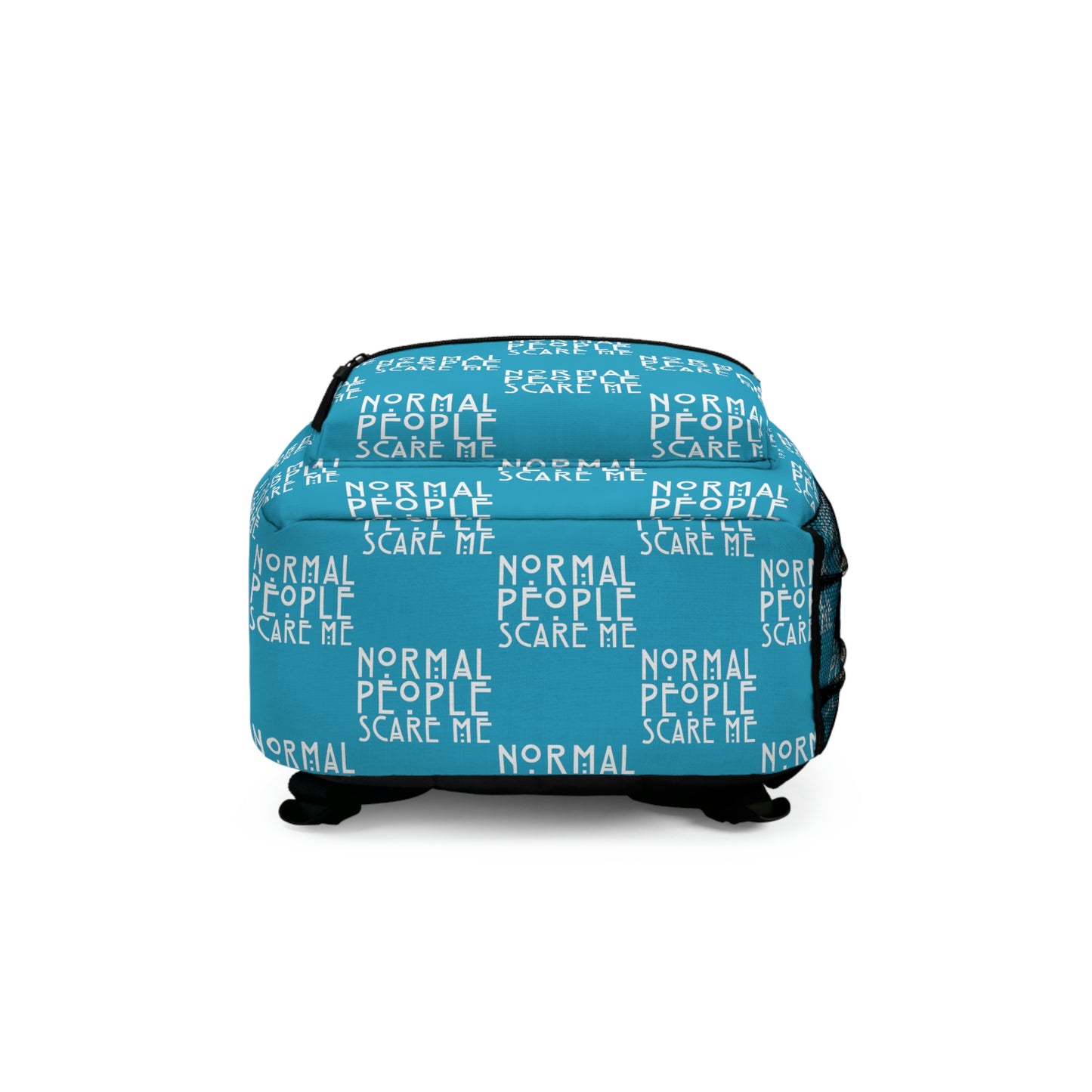 Turquoise Checkered Normal people Backpack