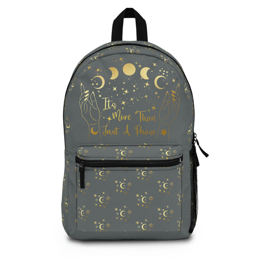 Dark Grey More than a phase stars Backpack