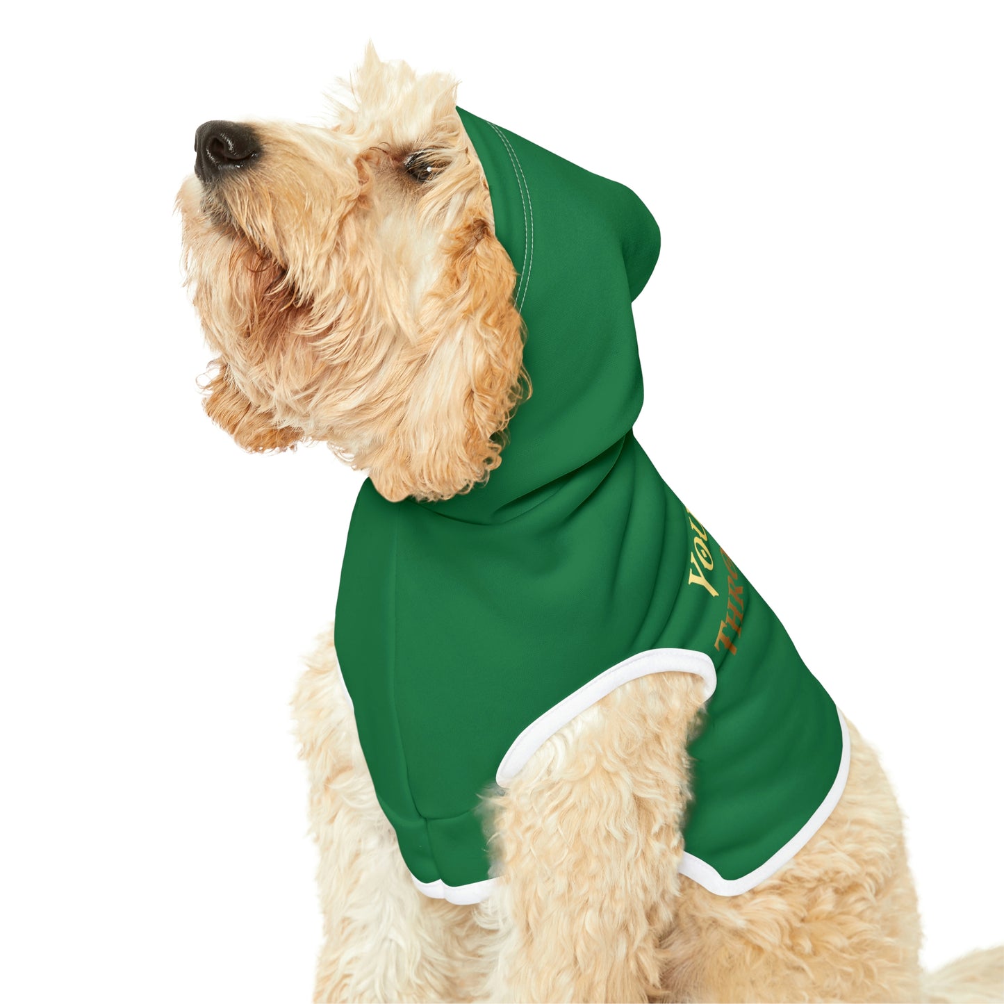 You Sit On A Throne Of Lies Dark Green Dog Hoodie