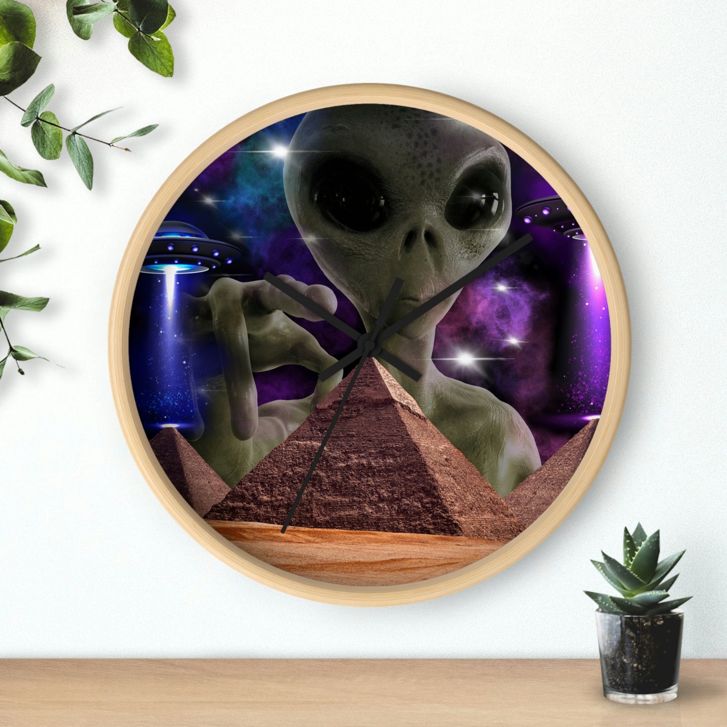 Alien Invasion Wall clock