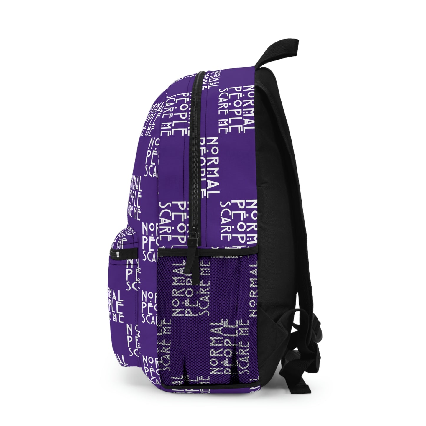 Purple Checkered Normal people Backpack